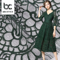 2026 New French Embroidery Eyelash Lace Fabric Guipure Lace Fabric for Wedding