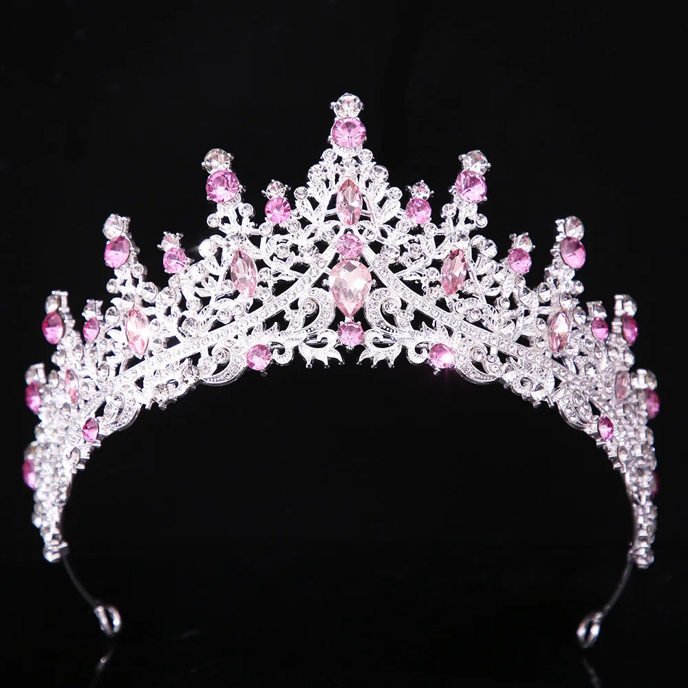 2025 Wholesale New Fashionable Birthday Crown for Women - Elegant Crystal Luxury Bridal Crown