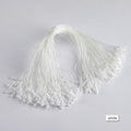 Fast Trading  1000 Pieces  25cm White sealed Label Hanging Tag Rope Plastic Cotton Label Clothing Hanging Rope