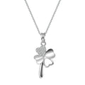 Four Leaf Necklace 925 Sterling Silver Lucky Flower CZ Heart Necklace Set for Women Gift Fine Jewelry Wholesale