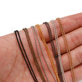 Wholesale 1.2mm Colorful Iron Ball Chain Handmade Jewelry Findings & Components for Clothing Decoration Keychain Charms