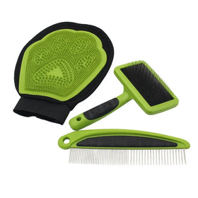 Factory Wholesale 3 in 1 Pet Brush Set Cat Dog Grooming Kit Pet Grooming Set