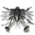 Spinpoler Freshwater Soft Plastic Shrimp Fishing Lure Underwater Insects 90mm/5.5g Soft PVC Shrimp Creature Bait Bass Perch