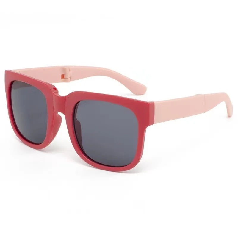 Creative Folding Children Sunglasses UV protection Sunglasses Fashion Multi Color Boys and Girls Sunglasses
