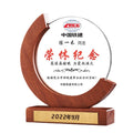 Wholesale New Design Blank Wooden Shield Plaque Engraved Glass Plaques Round Wooden Trophy Plaques for Souvenir