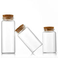 Hot Sale 3oz 4 oz clear Glass Jars with Cork Lids