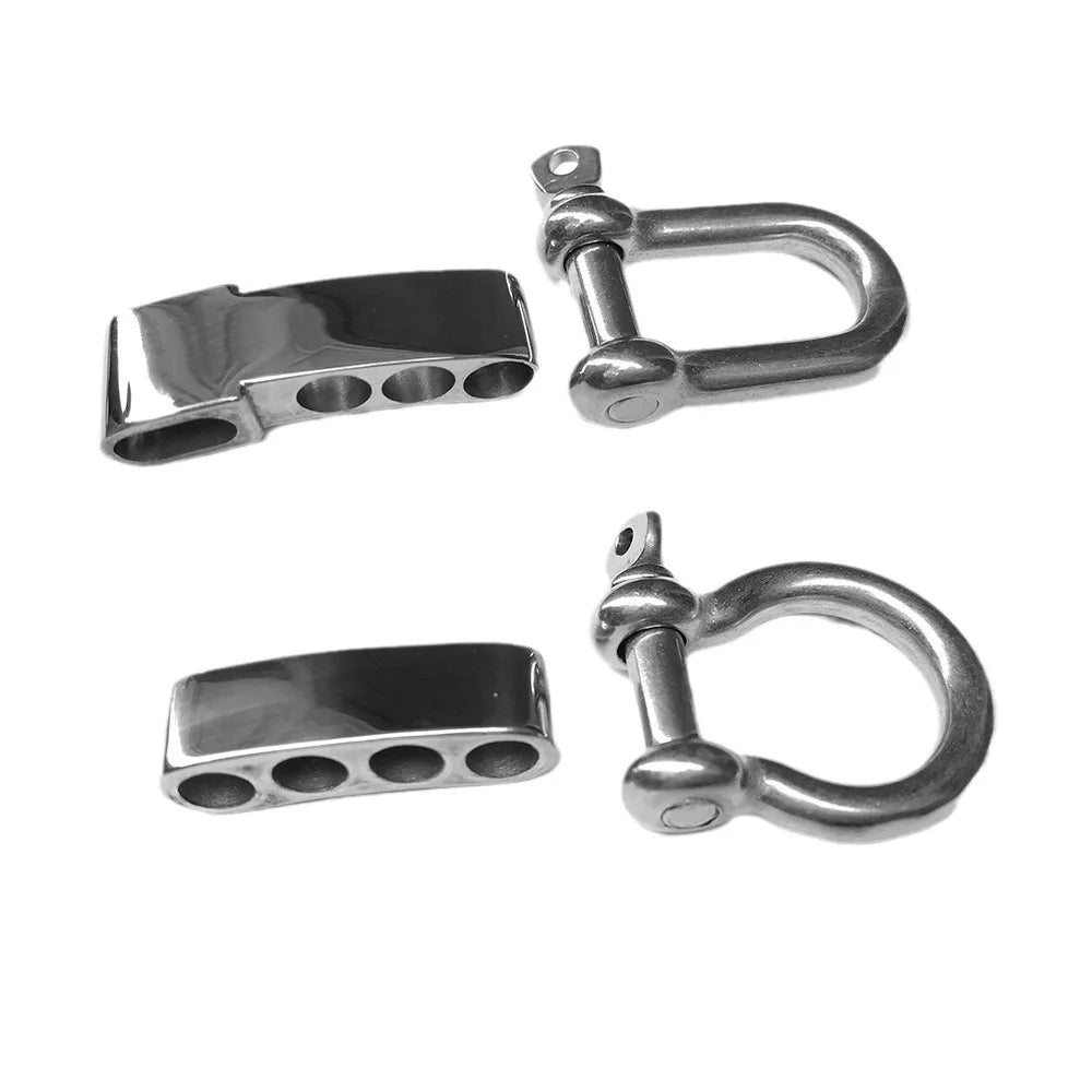 Wholesale High Strength Outdoor Stainless Steel D Ring BOW Shackle Suevival Paracord Bracelet Buckle MegaBDM
