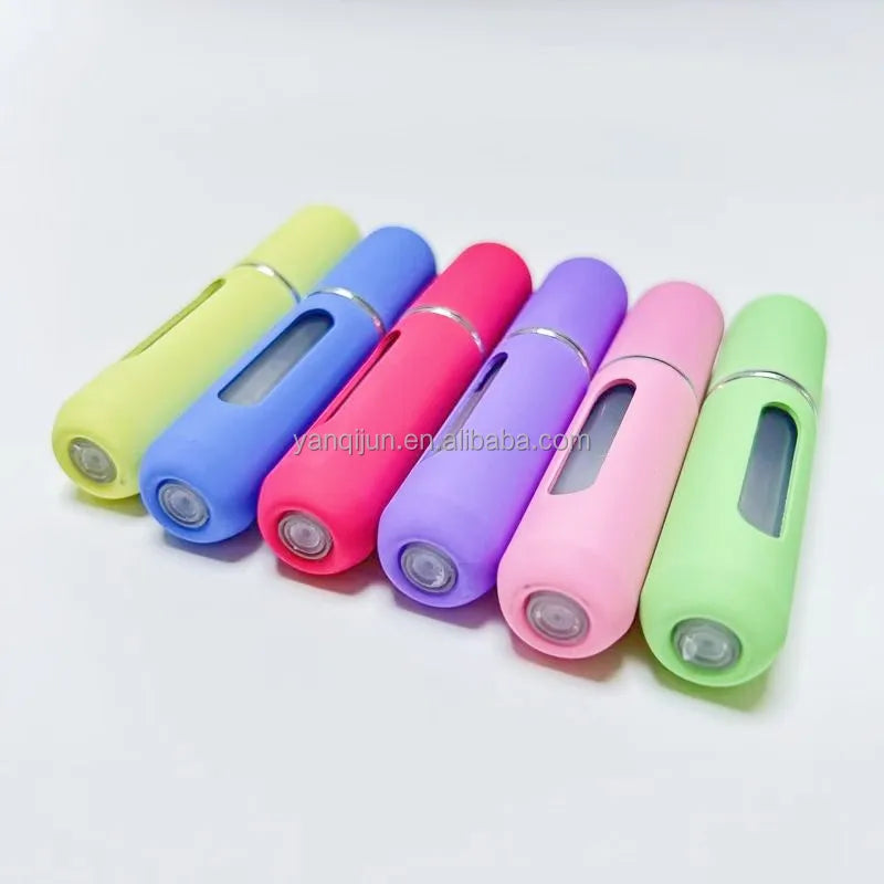 5ml Mini Refillable Perfume Bottles Travel Large Aluminum Perfume Atomizer Spray Bottle