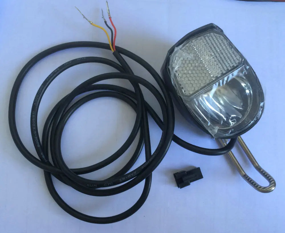 Universal Front Light 24v36v48v LED Lamp+Horn&Reflector for Electric Scooter Folding Bike Electric Bicycle MTB ATV With Switch