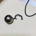 P1676 11-12mm DIY Natural Freshwater Pearl Charm Pendant Necklace Accessory 925 Sterling Silver Jewelry for Women Without Chain