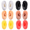 Soft Silicone 1:1 for Ear Human Ear Model Tattoo Piercing Practice Show Earring Tools Jewelry Ear Studs Display