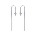 Mascot 925 Silver Gemstone Jewelry Solid Sterling Silver Tassel Earrings Handmade Jewellery for Women Earing