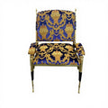 Italian Contemporary Velvet Lounge Chair High Quality Leisure Rotary Lobby Machine Gun Chair for Living Room Apartment