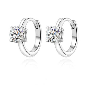 XEZ017 GRA Certified D Color Moissanite Diamond Earrings 925 Sterling Sliver Wedding Hoop Earring for Women Wedding Jewelry