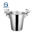 Light and Creative Stainless Steel Deer Head Ice Bucket Red Wine champagne Barrel bar KTV Ice Bucket Beer champagne Bucket