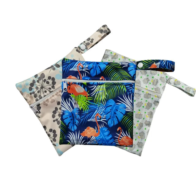 Hot Selling Waterproof Reusable Sanitary Napkin Packaging Diaper Bag Baby Nappy Wet Bag