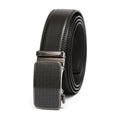 Authentic Men's Casual Golf Waist Ratchet Belt Luxury Genuine Cow Hide Twill Strap Back Pressure for Buckle