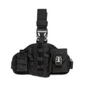 Multifunctional Outdoor Tactics CS Camo Combo Set Adjustable Nylon Leg Bag and Hidden Carry Leg Bundle for Outdoor Activities