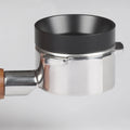 51/54/58mm Magnetic Espresso Coffee Dosing Ring Aluminum Alloy Portafilter Coffee Dosing Funnel Black Silver
