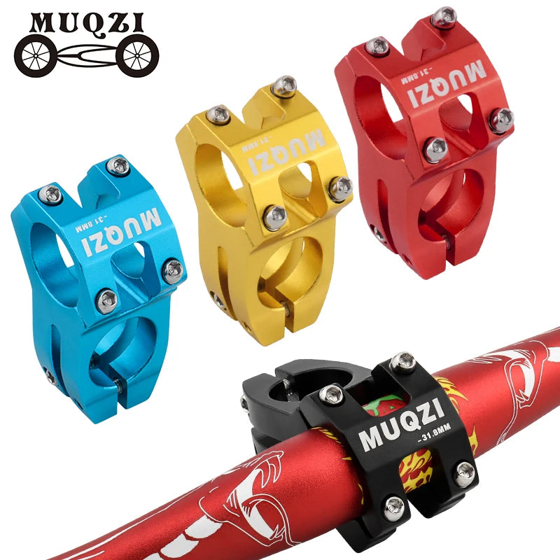 MUQZI  CNC MTB Road Bike Short Stem Bicycle Accessories High-strength Lightweight 31.8mm Bike Stem