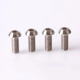 NH Gr5 Industrial Grade Anodized Round Head Titanium Bolts & Nuts 10-32 1/4-20 UNC Thread for Bicycle & Motorcycle