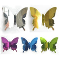 12 Sheets/bag Mirror Butterfly Stickers Mirror Butterfly Wall Sticker Creative Home Refrigerator Decoration Stickers