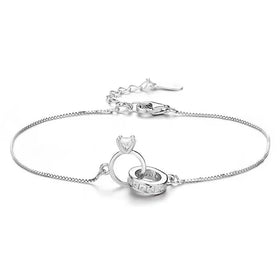 Somen Wholesale 925 Sterling Silver Charm Bracelets for Women Moissanite Fine Jewelry Bracelets Bangles With Certificat