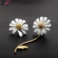 DAIHE Ins Fashion Jewelry Female Daisy Clavicle Chain Earrings Necklace Ring Bracelet Jewelry Sets