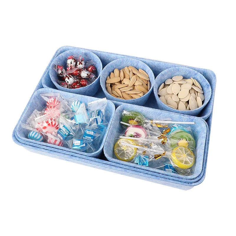 Drawer Organizer Trays Desk Felt Drawer Organizers Bins Set of 8  Drawer Dividers Separators Storage Container