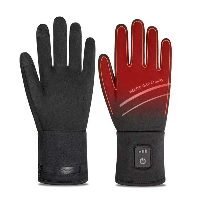 Usb Electric Heating Gloves Rechargeable for Winter Riding Rechargeable Electric Battery Heated Gloves