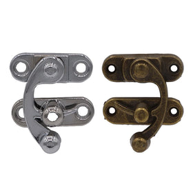 Luxury Small Wooden Jewelry Box Zinc Alloy Antique Bronze Latch Clasp Hasps Lock Eco-Friendly & Durable