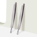 High Quality Professional Stainless Steel Double-Sided Tweezers Best Accuracy Eyebrow Tools Home Acne Cleaner Eyelash Extensions