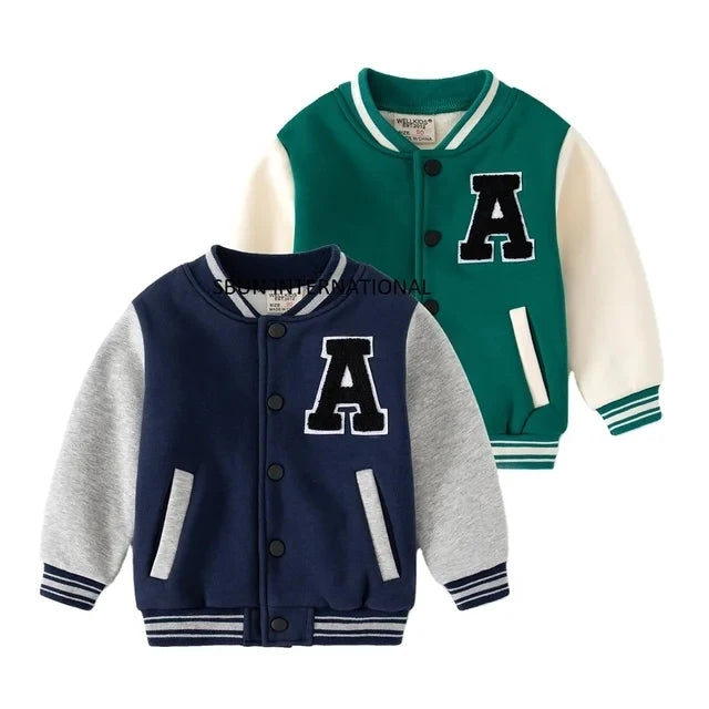 INS Autumn Spring  Little Boys Clothing Long Sleeved Sport Jacket Toddler Children Outfits Boys Jackets