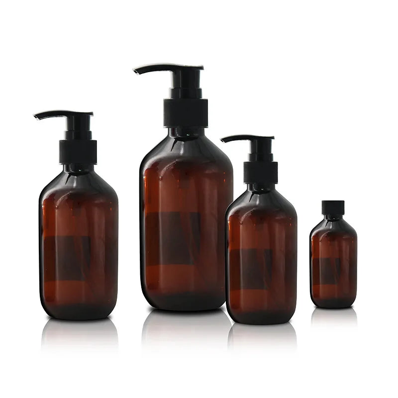 200ml 500ml Shampoo PET Shower Gel Bottle PET Lotion by Pressing and Bottling