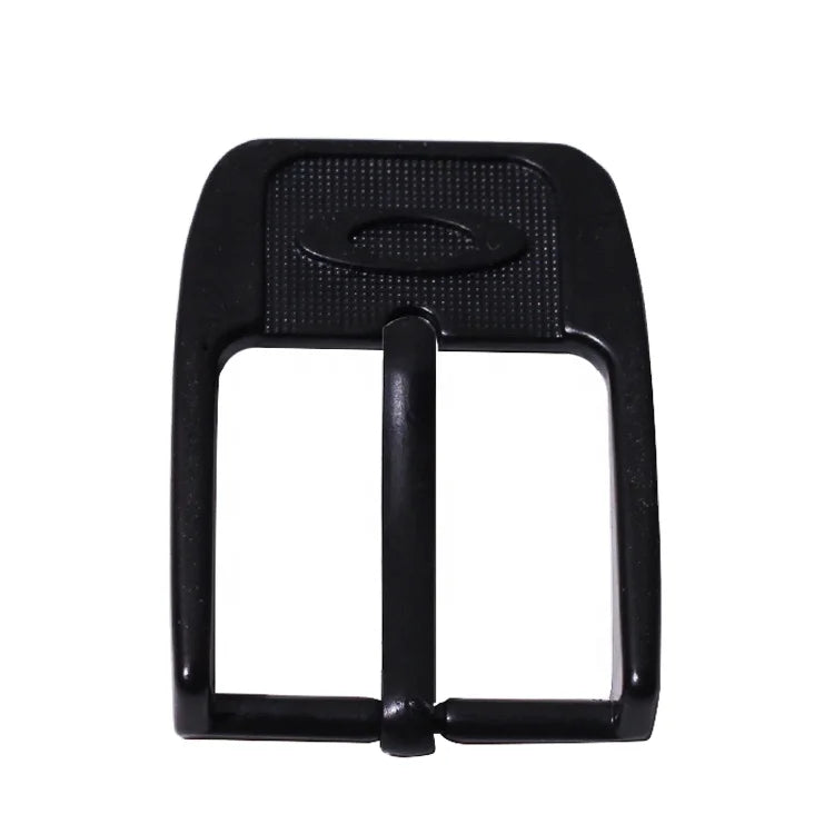 Good Quality Handbag Hardware Custom Buckle logo Blanks Matte Black Adjustable Pin Buckle for Belt
