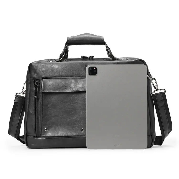 Custom Logo Large Laptop Pu Leather Sport Side Chest Sling Crossbody Luggage Travel Shoulder Messenger Bag for Men Women
