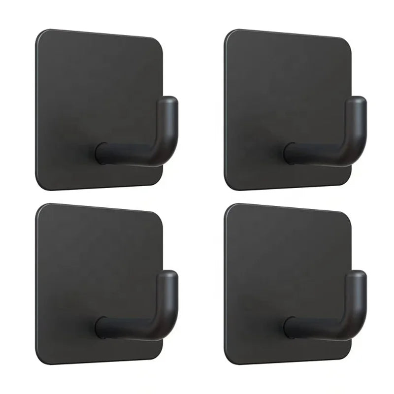 No Drilling Wall Mounted Stainless Steel Sticky Hangers Wall Hooks Adhesive Hooks