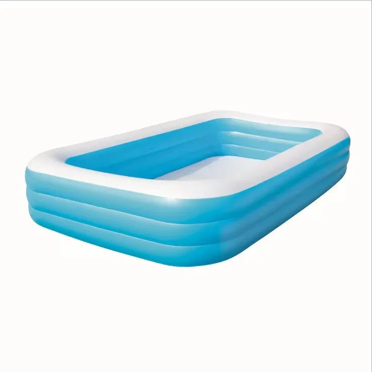 B02 J Genuine Three-ring Rectangular Inflatable Pool Rectangular Swimming Pool Portable Ice Bath Tub Cold Plunge Pcp