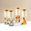 AIKUN Romantic Handmade Flower Glass Jar Aroma Candle Gel Flower Jelly Wax Scented Candles for Making