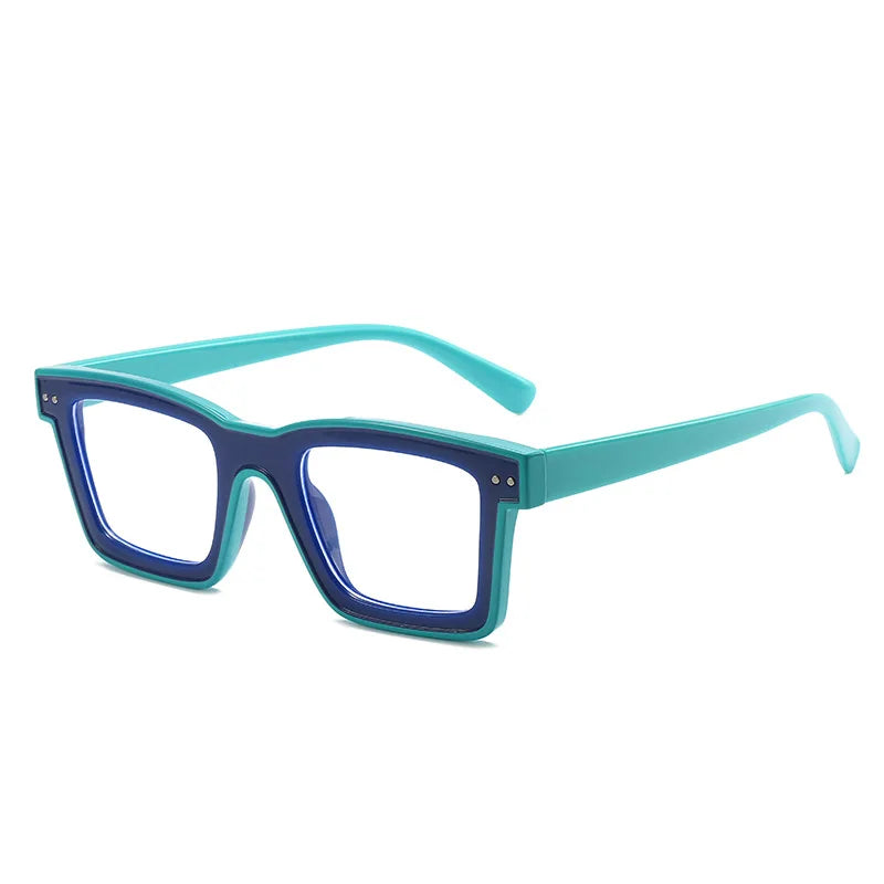 XY5202 Customizable Blue Light Blocking Eyewear TR90 Square Frame Wholesale Anti Blue Ray Glasses