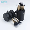 Wholesale Custom logo High Quality 10 Piece 10pcs Makeup Tools Gift Sets Kit Soft Fluffy Black Travel Make up Makeup Brushes Set