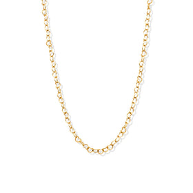 Chris April Fashion 18k Gold Plated Stainless Steel Hollow Hearts Link Chain Choker Necklace