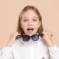 Flexible Silicone UV400 Protection Square Children Boys Polarized Sun Glasses Girls Kids Sunglasses