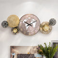 Unique Luxury World Map Hanging Handmade Living Room Bedroom Decorative Metal Wall Clock