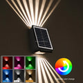 Tayire up and Down RGB Cold White Warm White IP65 Outdoor Super Bright Solar Garden Light Home Waterproof Wall Washer LED Light