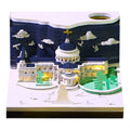 2025 New Design Creative Calendar Office Custom Pen Holder Desk Stationery Memo Pad St Paul'S Cathedral 3D Model Table Calendar