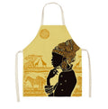 Digital Printing  African Art Apron Baker Apron African Kitchen Apron