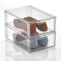 Clear Plastic Storage Boxes Bins Stackable Clothing Toy Storage Box with Lid