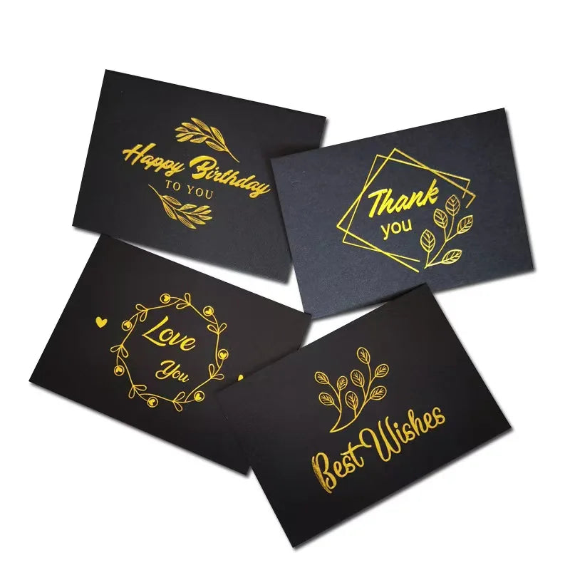 Custom Logo Business Thank You Cards Greeting Gift Card for Small Business Wedding Birthday With Envelopes