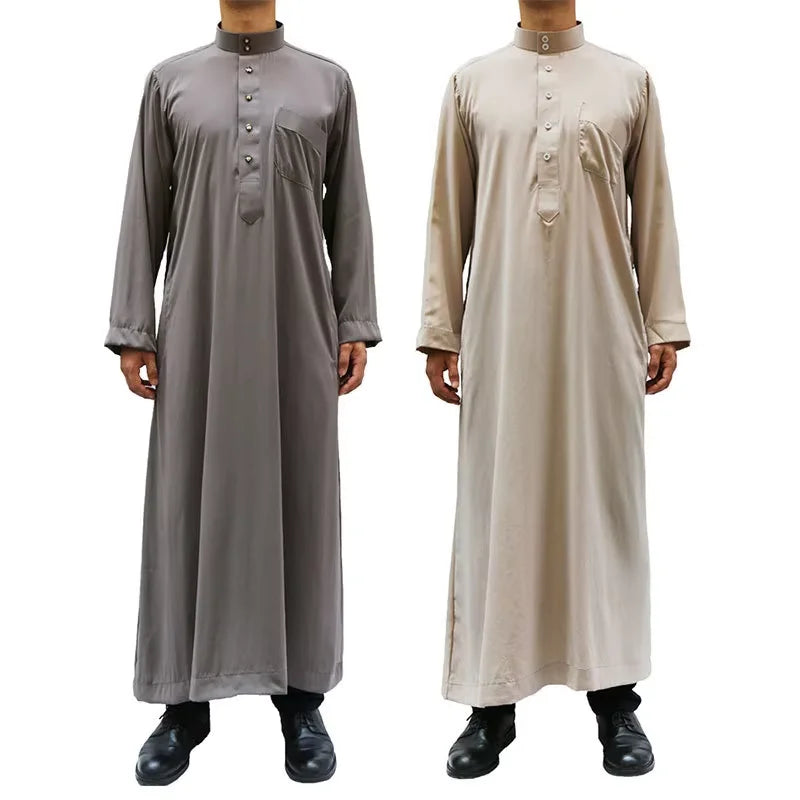 Moroccan Abaya Arabic Muslim Jubba From Yemen Islamic Punjabi Kurta Pajama Thobe Al Noor Fabric for Arab Men Wholesale